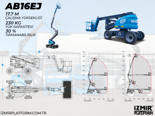 18MT Akl Eklemli Manlift Platform